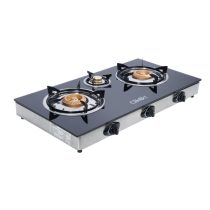 3 Burner Glass Top Gas Stove