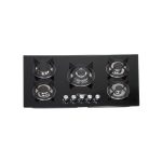 5 Burner Stainless Glass Top Gas Hob